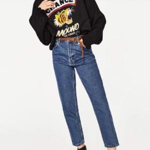 medium wash zara jeans